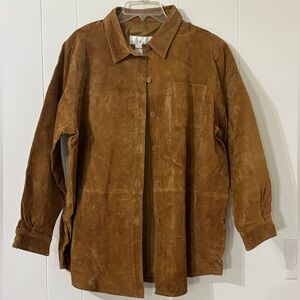 Allison Woods Suede Vintage 90s Button Down Western Jacket Size XL NWOT